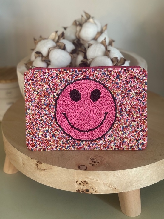 Handbags - Smiley Face Beaded Bag